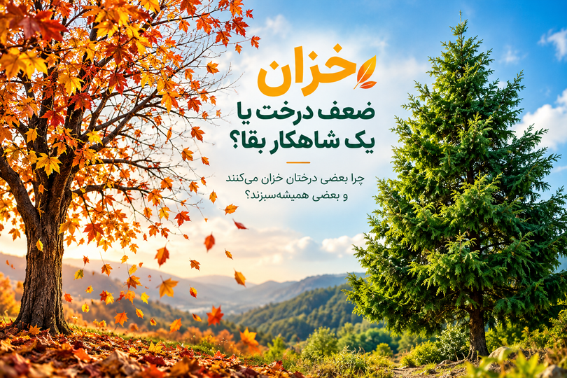 چرا بعضی درختان خزان میکنند و بعضی همیشه سبزند؟
